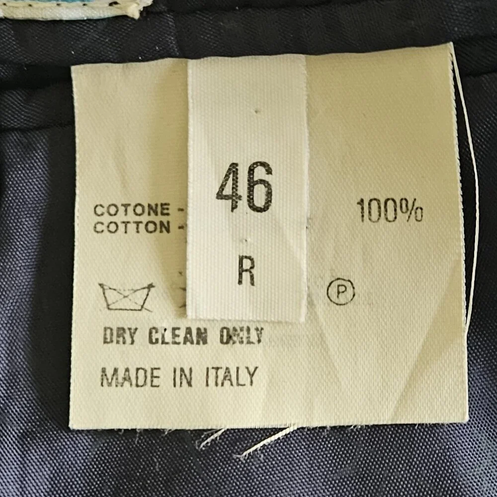 Azzurra Blazer Men 46 R Multi Seersucker Cotton Lined Sleeves Double Vented Boho - Picture 10 of 16